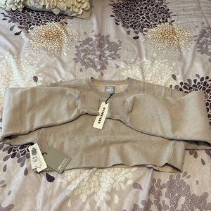 Aritzia Oversized Cropped Crewneck Sweatshirt